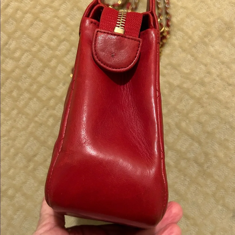 Chanel Matelasse chain red lambskin leather shoulder bag - Picture 5 of 16